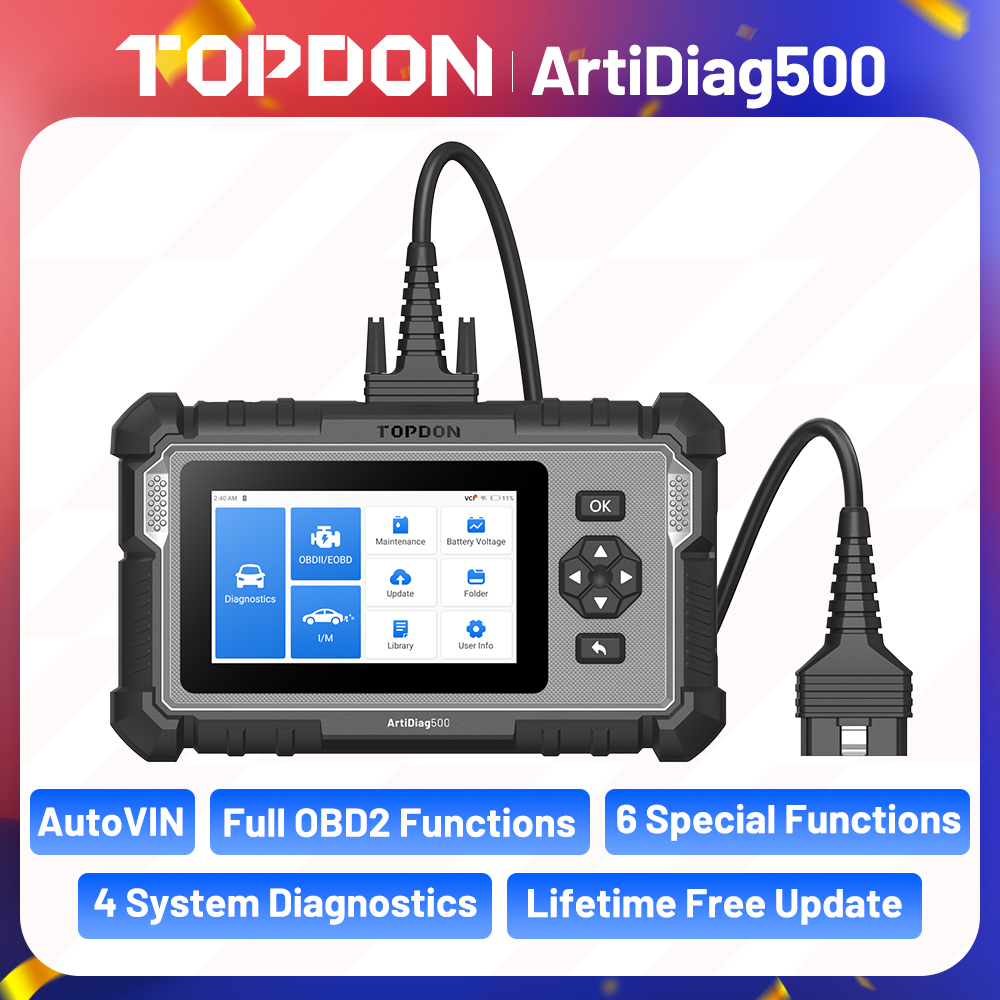 Topdon Tc001 Thermal Camera - Topdon ArtiDiag500 Araç Teşhis Aracı Tam