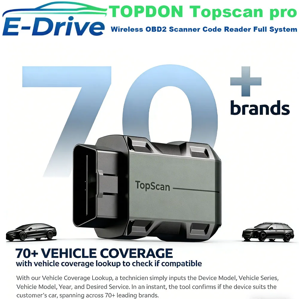 Topdon Tc001 Thermal Camera - TOPDON Topscan Pro Kablosuz OBD2 Tarayıcı
