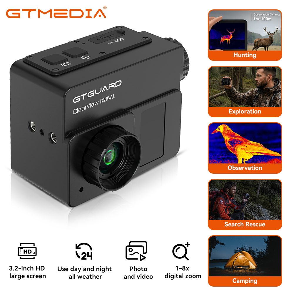 Thermal Scope Night Vision Monocular - GTGUARD B215AL Termal Görüntüleme Dürbünü 1024×768