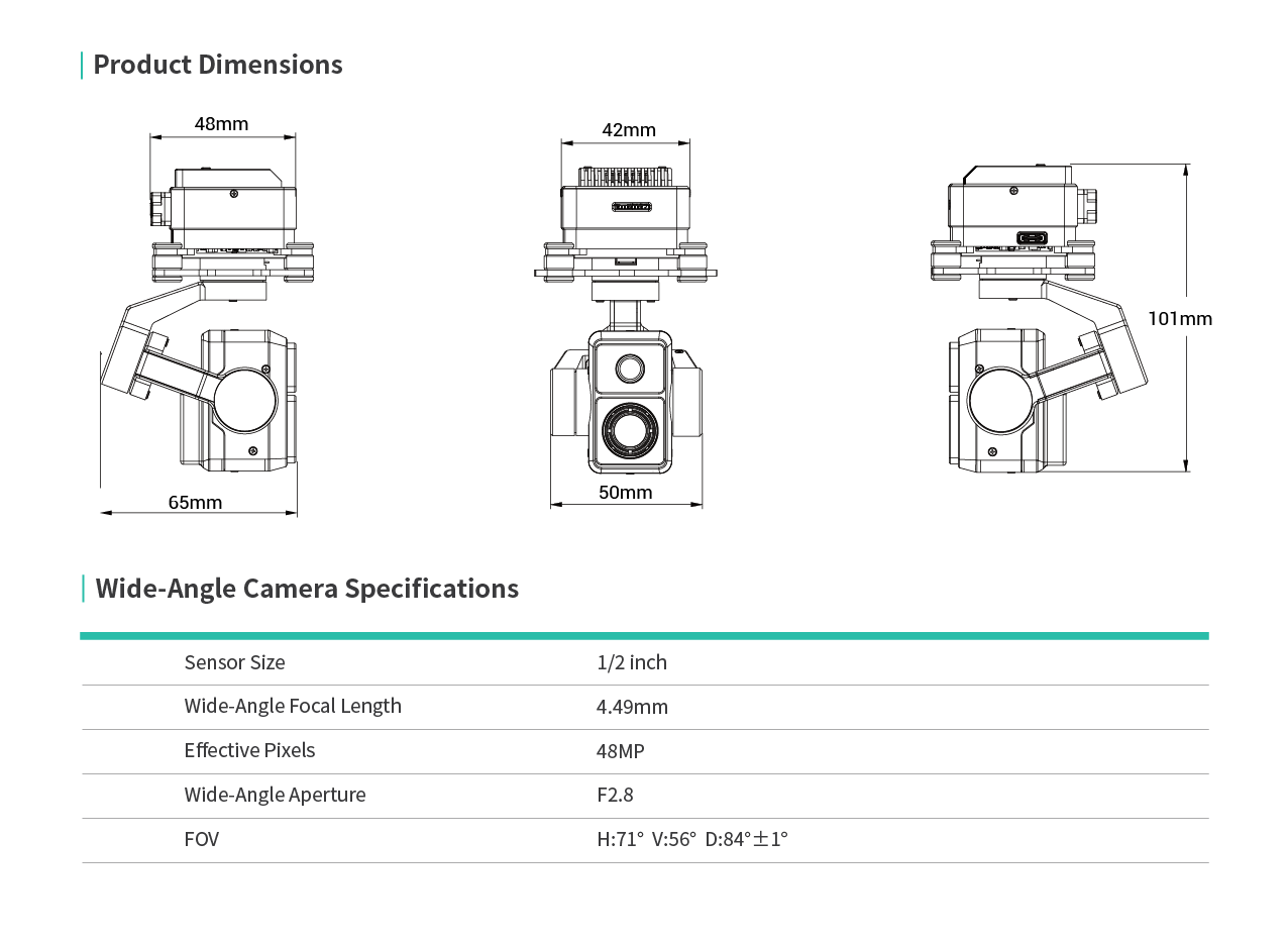 HEQUAV K8T-V3 Çift Sensörlü Dr - Thermal Imager Drone Gimbal incelemesi ve fiyatı