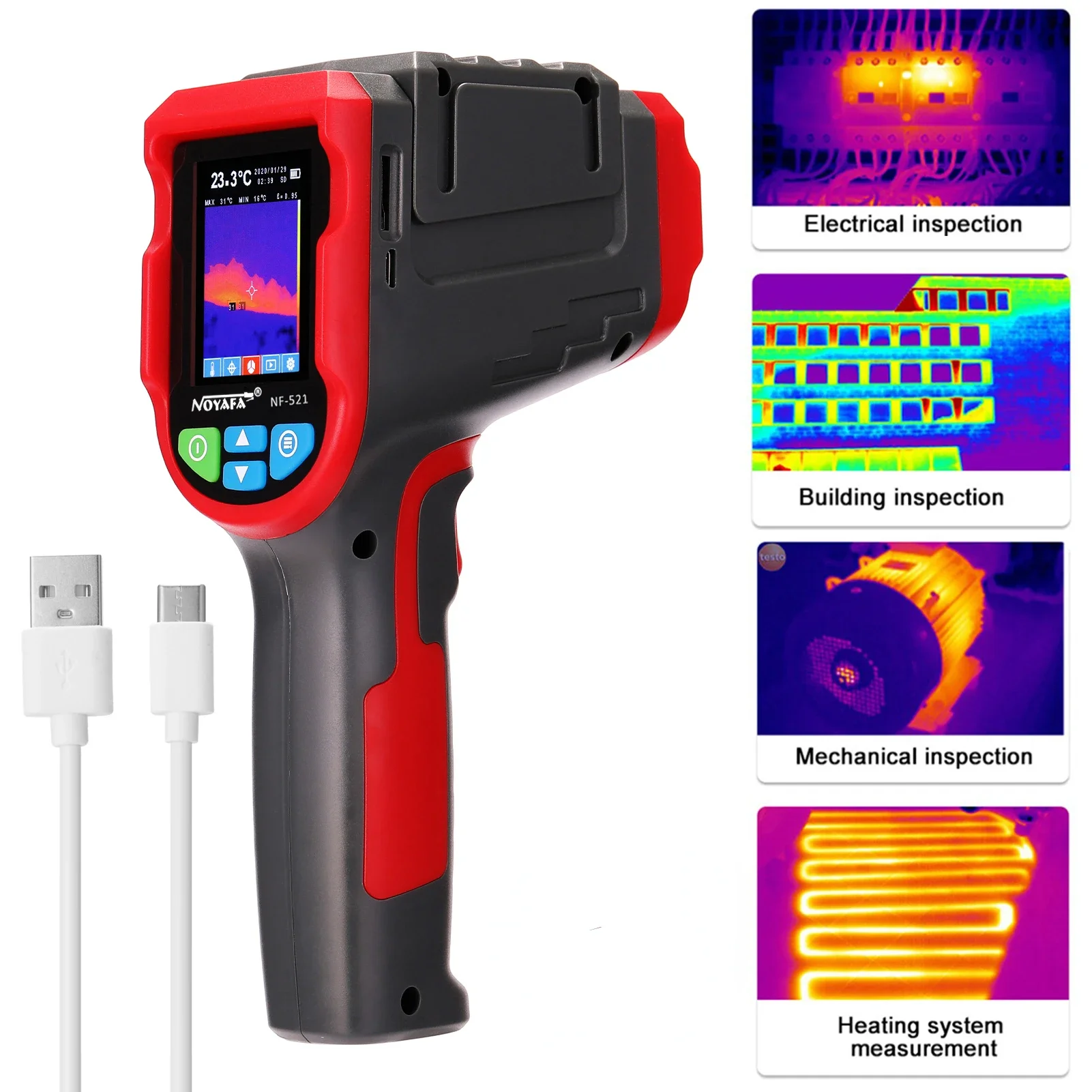 NF-521 El Tipi Kızılötesi Term - Nf 521 Thermal Imaging Camera incelemesi ve fiyatı