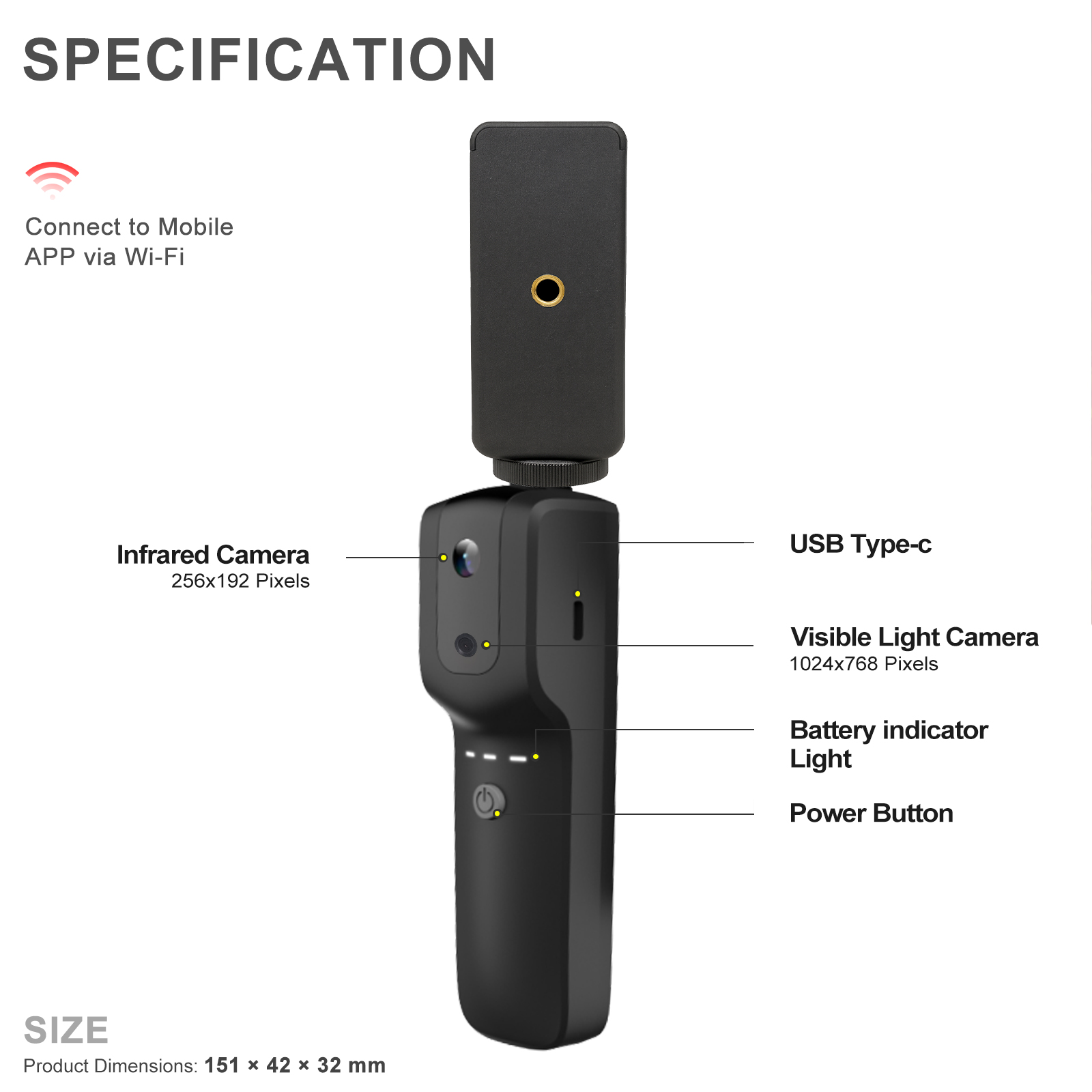 Taşınabilir kablosuz termal gö - Thermal Imaging Camera 256X192 incelemesi ve fiyatı
