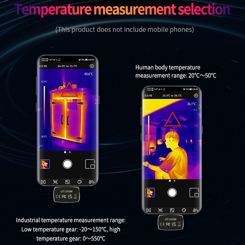 UNI-T Cep Telefonu İçin Termal - Thermal Imaging Camera 256X192 incelemesi ve fiyatı